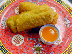 Fresh made Egg Rolls come in Regular and Vegetarian